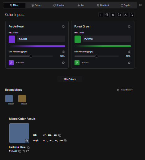 Color Mixer Pro screenshot