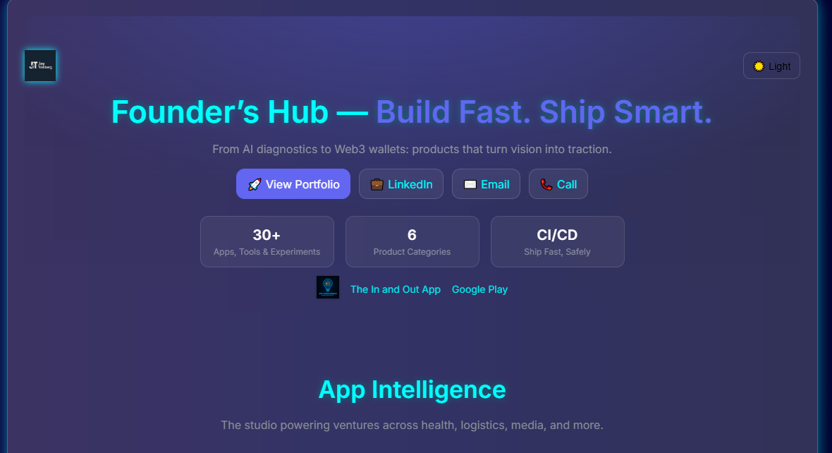 JayTranberg.com screenshot