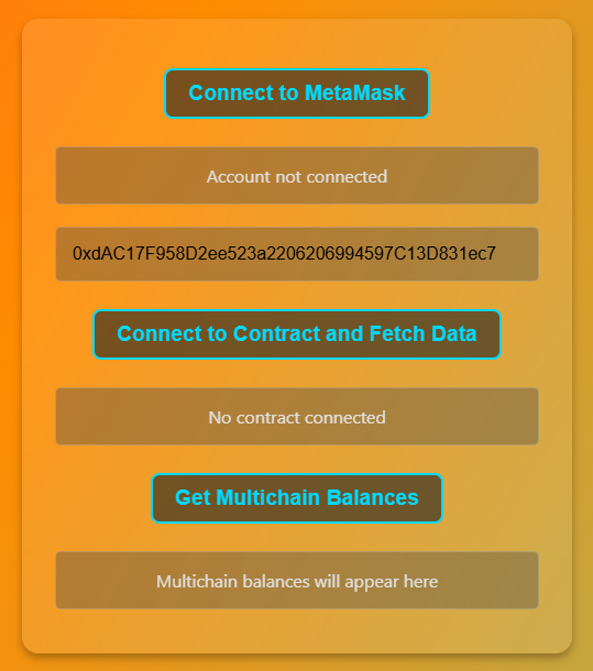 Frontend Contract screenshot