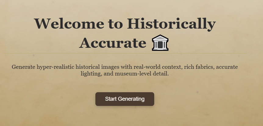 Historically Accurate screenshot