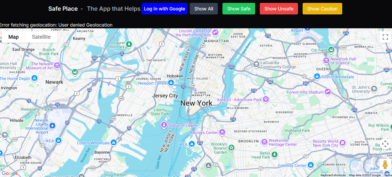Safe Spaces screenshot